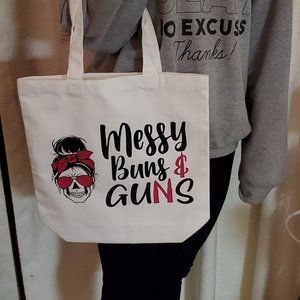 White tote Bag 12 X 12